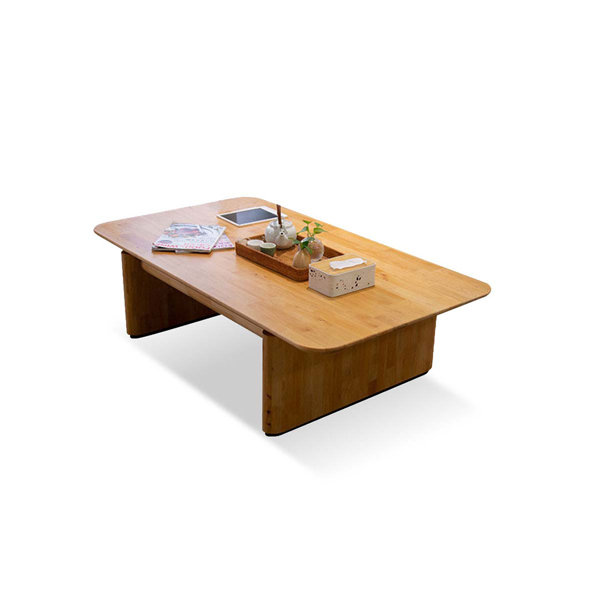 Impulse Wood 55.12" Burlywood Solid wood Rectangular Coffee Table Wayfair